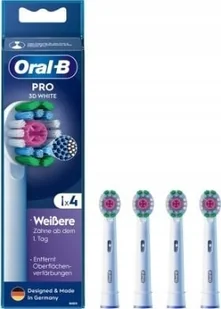 Końcówka Oral-B Oral-B Toothbrush heads Pro 3D White 4 pcs. - Końcówki do szczoteczek elektrycznych - miniaturka - grafika 1