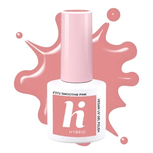 HI HYBRID Lakier hybrydowy 372 Smoothie Pink 5ml - Lakiery hybrydowe - miniaturka - grafika 1