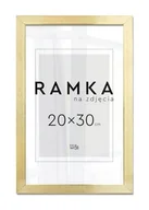 Ramki na zdjęcia - Ramka na zdjęcia 20x30 cm z podpórką Złota - miniaturka - grafika 1