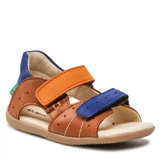 Sandały damskie - Kickers Sandały Boping-2 785406-10 S Camel Orange Blue - grafika 1