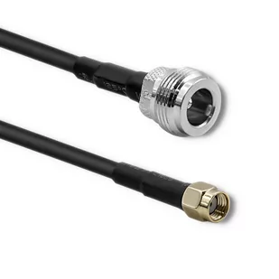 Kabel koncentryczny RG58 | N żeński | RP-SMA męski | 1m - Anteny Wi Fi - miniaturka - grafika 1
