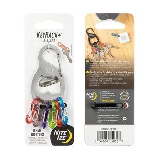 Nite Ize - KeyRack+ S-Biner - Stainless Steel - KRB2-11-R6 - Akcesoria turystyczne - miniaturka - grafika 2