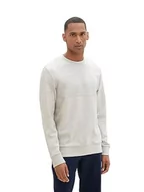Bluzy męskie - TOM TAILOR Bluza męska, 12035 – szary Heather Melange, XXL - miniaturka - grafika 1