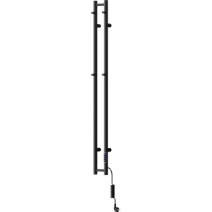 Mexen Pino grzejnik elektryczny z wieszakami na ręczniki 1405 x 137 mm, 150 W, czarny - W301-1405-137-00-70 - Grzejniki łazienkowe - miniaturka - grafika 1
