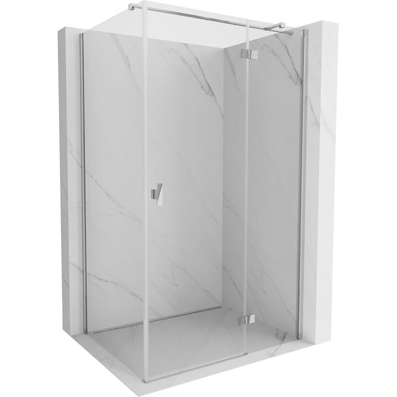 Mexen Mist-H T kabina prysznicowa uchylna prawa 110 x 85 cm, transparent, chrom - 8A5T-110-085-01-00-P