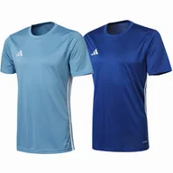 Koszulki męskie - Zestaw Męski Adidas Komplet Niebieska + Granat Koszulka T-shirt R. L - miniaturka - grafika 1