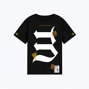 T-Shirt bawełniany 'Niebieski Robi Kreski' - Koszule damskie - miniaturka - grafika 1