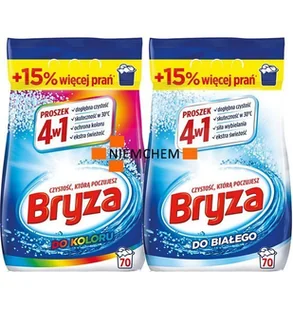 Bryza 4w1 do Koloru Białego Proszek do Prania 140pr 2 x 4,55kg - Środki do prania - miniaturka - grafika 1