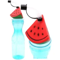 Shakery i bidony sportowe - Bidon butelka sportowa ze słomką 500ml niebieski excellent houseware - miniaturka - grafika 1
