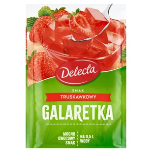 Delecta Galaretka smak truskawkowy 70 g - Galaretki - miniaturka - grafika 1