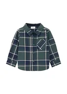 Bluzki dla niemowląt - s.Oliver Chłopięca koszula z długim rękawem, Petrol, 68 - miniaturka - grafika 1