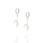 Kolczyki - Kolczyki srebrne z tancerkami Pole Dance - miniaturka - grafika 1