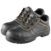 Obuwie robocze - Półbuty robocze skórzane męskie S1 SRC stalowy podnosek, rozmiar 43, NEO - miniaturka - grafika 1