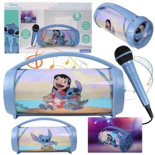 Disney Lilo i Stitch Przenośny głośnik Bluetooth z mikrofonem, stereo 27,6 x 15,7 cm - Głośniki przenośne - miniaturka - grafika 1