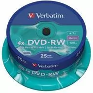 Nośniki danych - Verbatim DVD-RW 4.7 GB x4 25szt - miniaturka - grafika 1