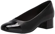Czółenka - Clarks Marilyn Sara czółenka damskie, Czarna skóra syntetyczna Combi, 41.5 EU - miniaturka - grafika 1