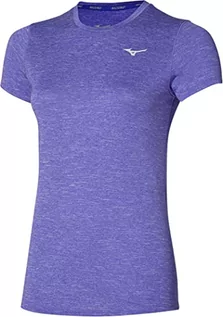 Koszulki i topy damskie - Mizuno Damska koszulka z grafiką Core Fioletowy niebieski XL J2GA1714 - grafika 1