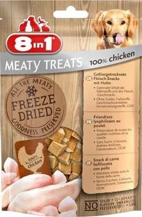 8in1 Przysmak 8in1 Meaty Treats Freeze Dried Kurczak Przysmaki liofilizowane dla psa op 50g - Przysmaki dla psów - miniaturka - grafika 1