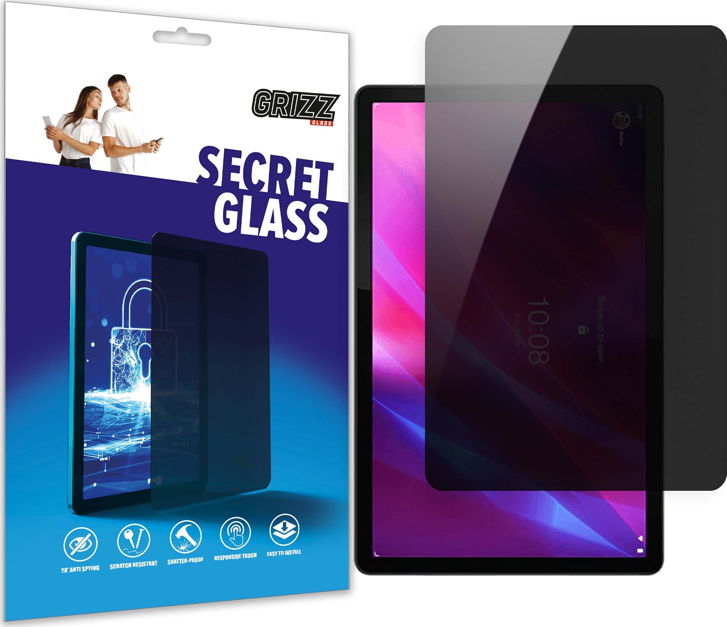 GrizzGlass Szkło prywatyzujące GrizzGlass SecretGlass do Lenovo Tab P11 Plus