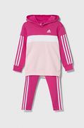 Dresy i komplety dla dziewczynek - adidas bluzka kolor różowy - miniaturka - grafika 1