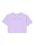 Koszulki i topy damskie - Champion Legacy American Classics-Logo Croptop Oversized S/S T-Shirt Dziewczyny i Dziewczyny, lawenda, 11-12 lat - miniaturka - grafika 1