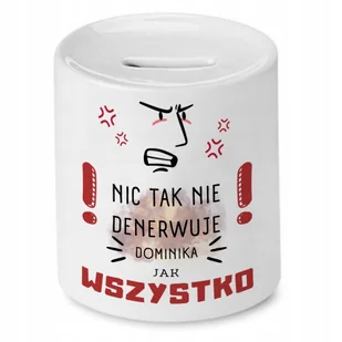 Skarbonka dla Dominika na Urodziny Idealny Prezent z Nadrukiem ze Zdjęciem + Opakowanie na prezent (wzór 03) - Skarbonki - miniaturka - grafika 1