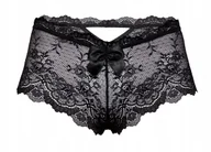 Majtki damskie - RÓŻA Mela Bokserki damskie CZARNE r. L - miniaturka - grafika 1