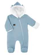 Pajacyki dla niemowląt - Chłopięcy Pajac dresowy z luną Chmurka błękitny, Nicol,r.56 - miniaturka - grafika 1