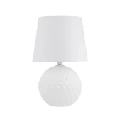Lampy stojące - Santana lampa stołowa 1xE27 biała 16046 - miniaturka - grafika 1