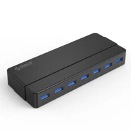 Złącza, przejściówki, adaptery - Hub rozdzielacz H7928-U3-V1 7x USB-A - czarny ORICO - miniaturka - grafika 1