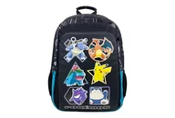 Plecaki szkolne i tornistry - CyP Brands-Pokémon-Plecak szkolny, Plecak, Pasuje do samochodu, przybory szkolne, Backpack, Pikachu, Eeve, Brązowy, Oficjalny produkt, Czarny (Black), Estandar - miniaturka - grafika 1