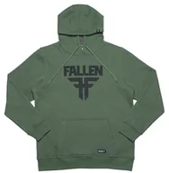 Bluzy męskie - bluza męska FALLEN INSIGNIA HOODIE Olive/Black - miniaturka - grafika 1