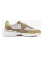 Trampki męskie - Clarks Skórzane sneakersy "Craft Pace" w kolorze beżowo-jasnobrązowym - miniaturka - grafika 1