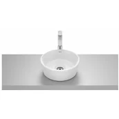 Umywalki - ROCA A327B15000 OPTICA Umywalka nablatowa ROUND CR 35 cm BIAłY POłYSK - miniaturka - grafika 1