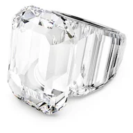 Moda i Uroda OUTLET - Swarovski Pierścionek Koktajlowy Lucent, Szlif Ośmiokątny, Biały - miniaturka - grafika 1