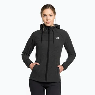 Bluza polarowa damska The North Face Homesafe Fleece Hoodie czarna NF0A55HNTH61 - Odzież trekkingowa damska - miniaturka - grafika 1