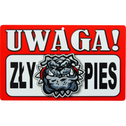 Oznaczenie "Uwaga! Zły pies"