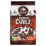 Płatki śniadaniowe i musli - Carrefour Classic Chocco Curlz Muszelki zbożowe o smaku czekoladowym 250 g - miniaturka - grafika 1