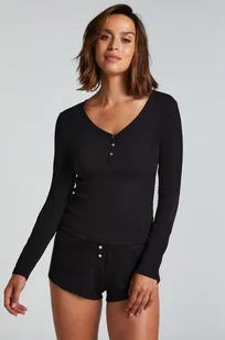 Hunkemöller Pajama Set Czarny - Piżamy damskie - miniaturka - grafika 1