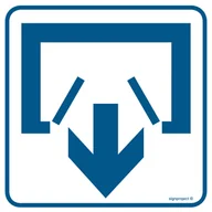 Systemy ekspozycyjne i znaki informacyjne - RA068 WYJŚCIE, FN - FOLIA SAMOPRZYLEPNA; (300X300MM) - miniaturka - grafika 1