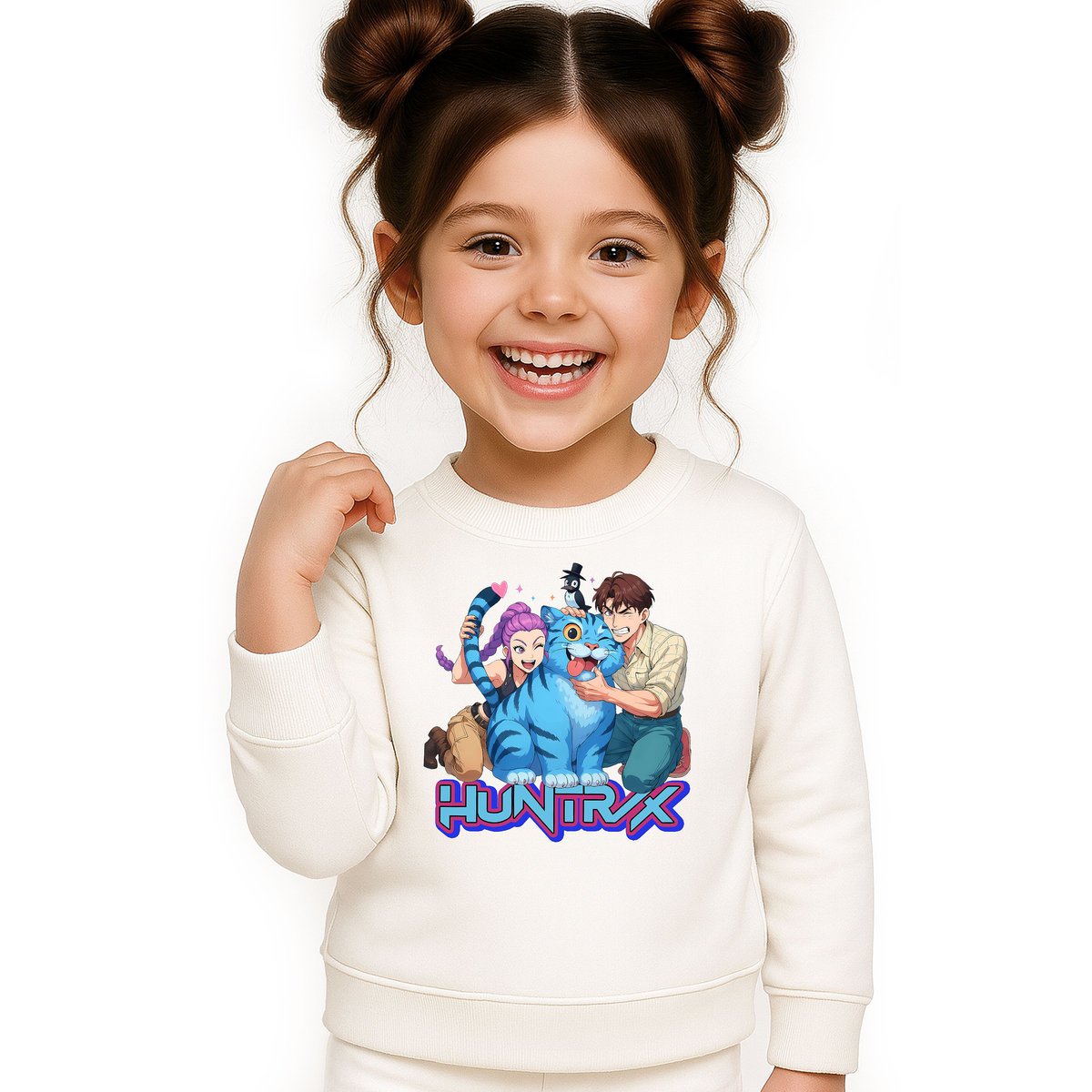 BLUZA DZIECIĘCA KPOP DEMON HUNTERS HUNTRIX 104 BAWEŁNIANA JAKOŚĆ