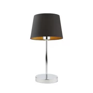 Lampy stojące - LYSNE, lampka nocna SIENA GOLD, czarny ze złotym wnętrzem - miniaturka - grafika 1