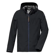 Kurtki męskie - G.I.G.A. DX Męska kurtka softshell/kurtka outdoorowa z kapturem - GS 9 MN SFTSHLL JCKT, granatowa, S, 38213-000 - miniaturka - grafika 1