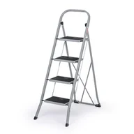 Pozostałe wyposażenie warsztatu - Składane schodki metalowe, 930 mm, 4 schodki - miniaturka - grafika 1