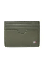 Etui na dokumenty i karty - Tommy Hilfiger Etui na karty kredytowe Th Flag Cc Holder AM0AM13517 Zielony - miniaturka - grafika 1