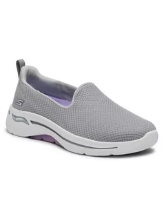 Półbuty damskie - Skechers Półbuty Go Walk Arch Fit 124401/GYLV Szary - grafika 1