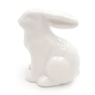 Figurki dekoracyjne - Zajączek Wielkanocny Króliczek Do Stroika Biały 6 Cm/ Stylowe Dekoracje - miniaturka - grafika 1