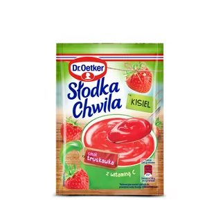 Dr Oetker SŁODKA CHWILA KISIEL TRUSKAWKOWY 30G 55571509 - Budyń - miniaturka - grafika 1