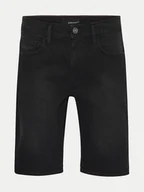 Spodenki męskie - Blend Szorty jeansowe 20716686 Czarny Slim Fit - miniaturka - grafika 1