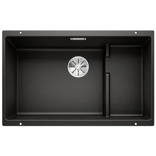 Blanco Komora SUBLINE 700-U Level Czarny InFino koszyk stalowy 526003 - Zlewozmywaki - miniaturka - grafika 1